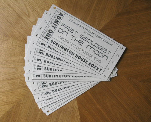 Cinema tickets to Upper Library Stalls, Burlington House Roxxy